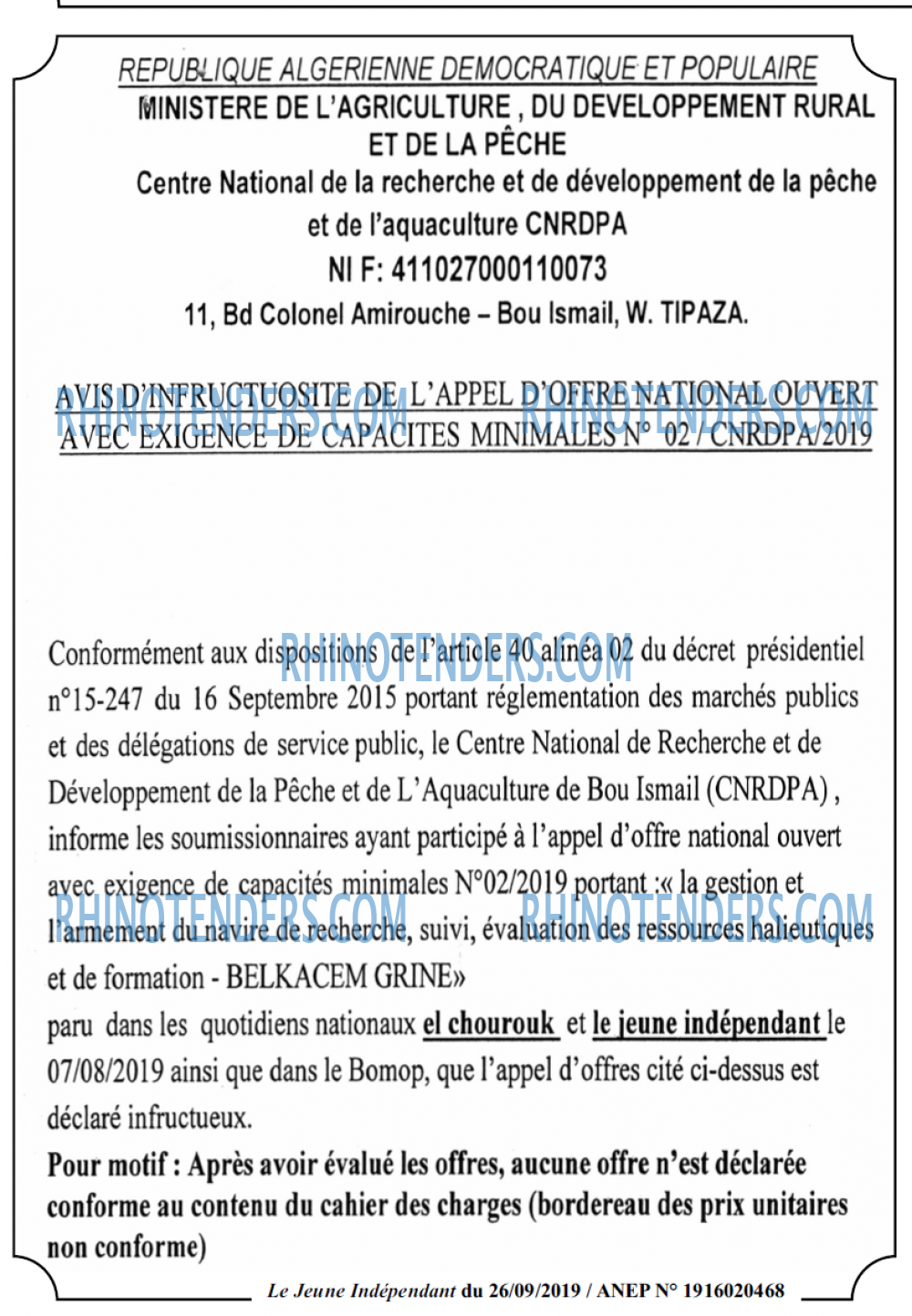 Le jeune indépendant