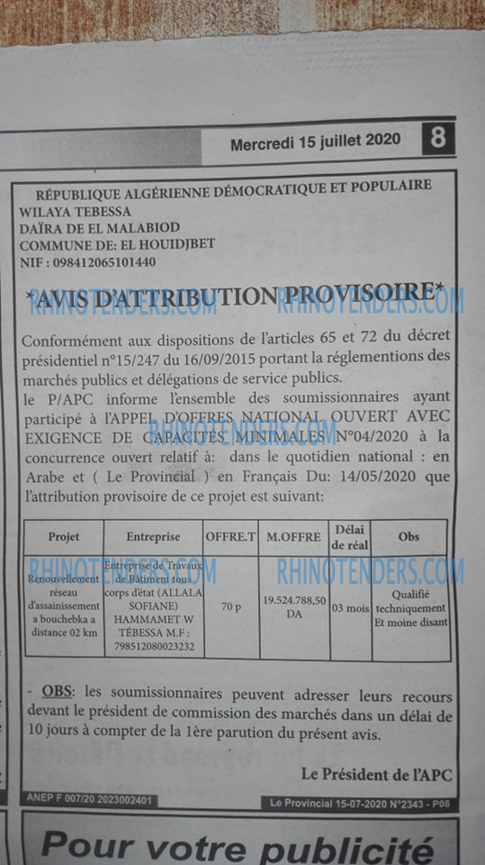 LE PROVINCIAL