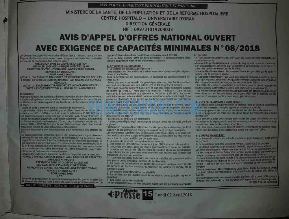 ALGERIE PRESSE