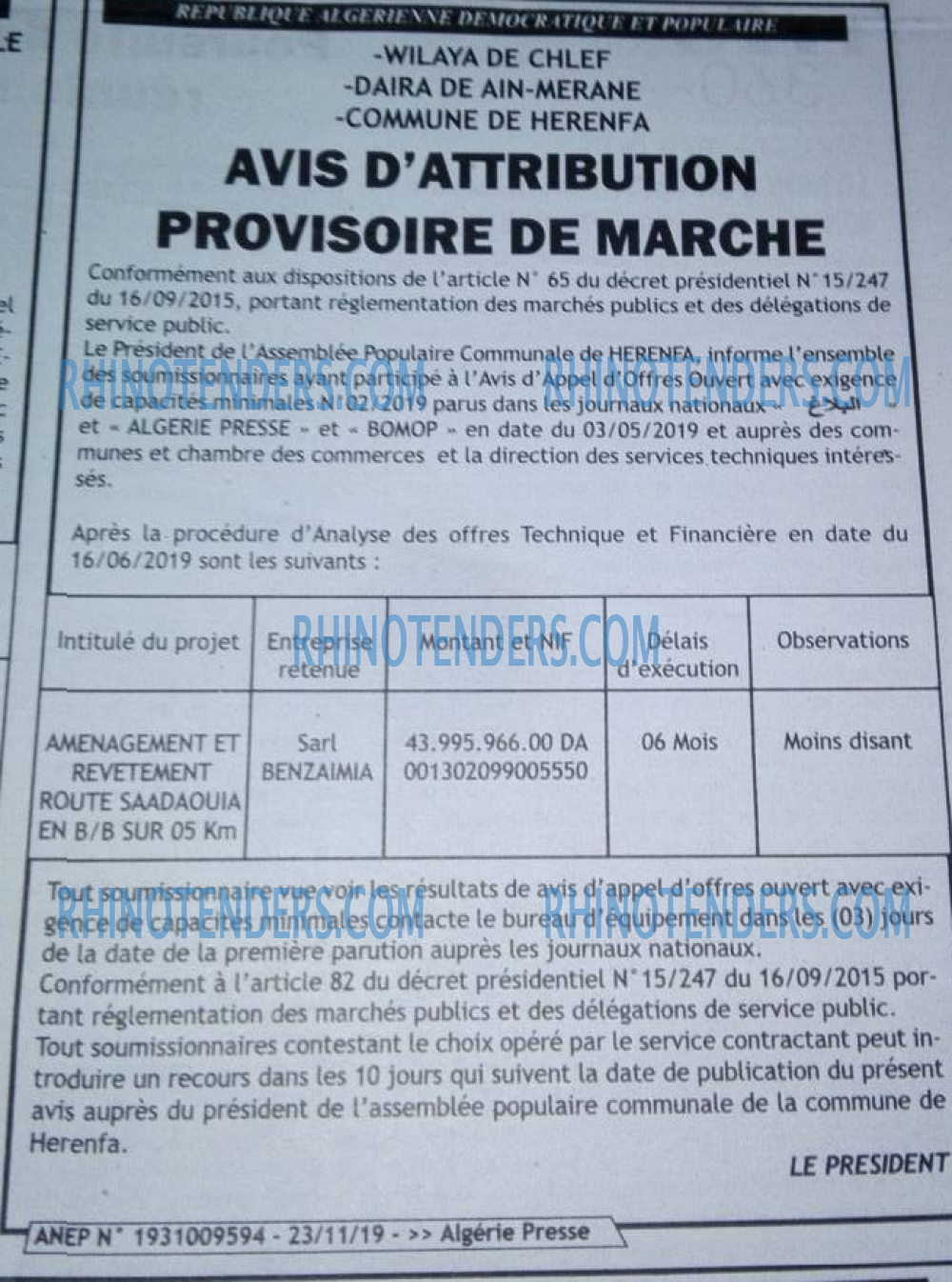 ALGERIE PRESSE