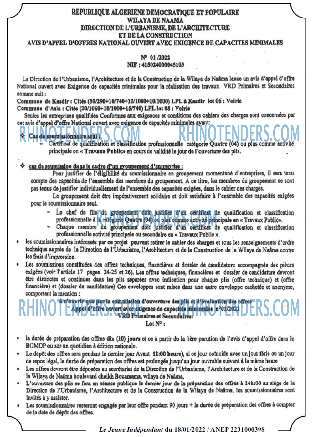 Jeune Independant