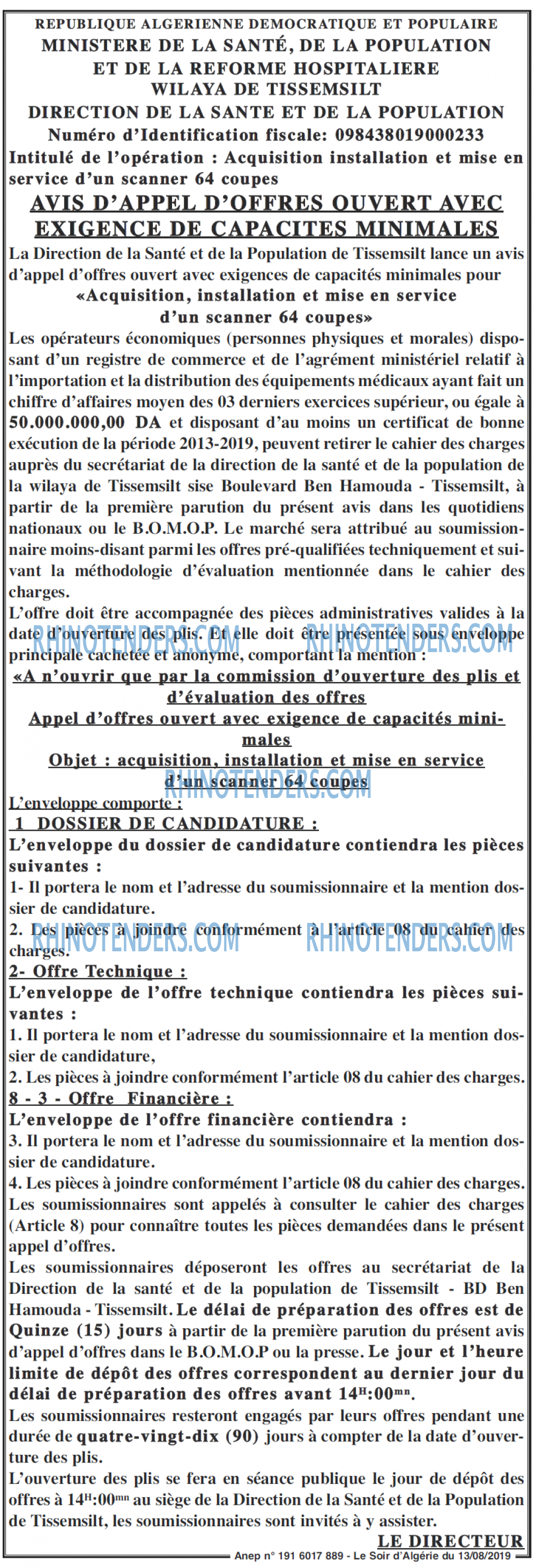 LE SOIR D'ALGERIE
