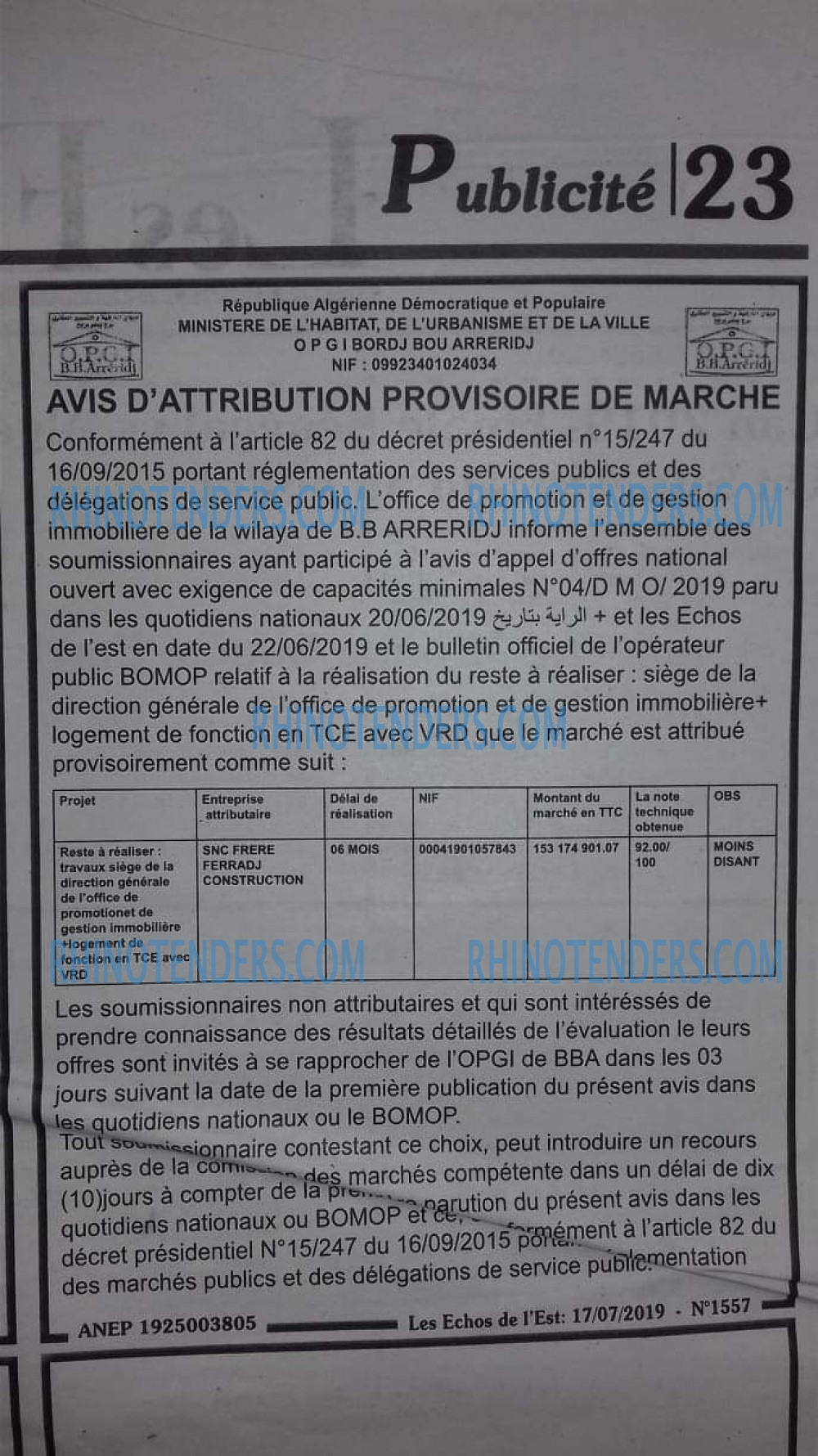 Les Echos de l'Est