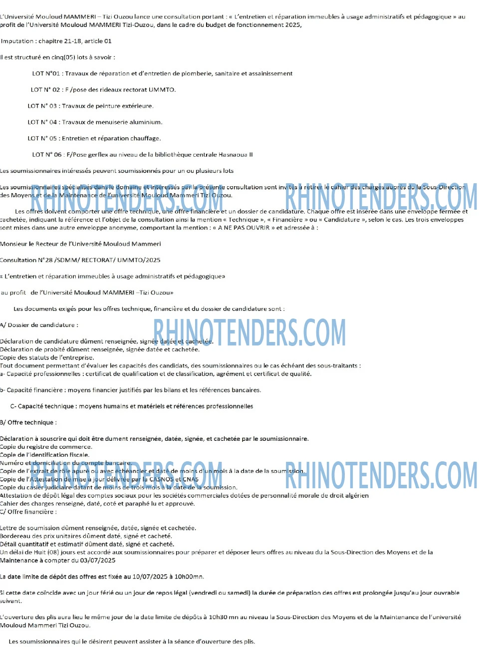 Rhinotenders