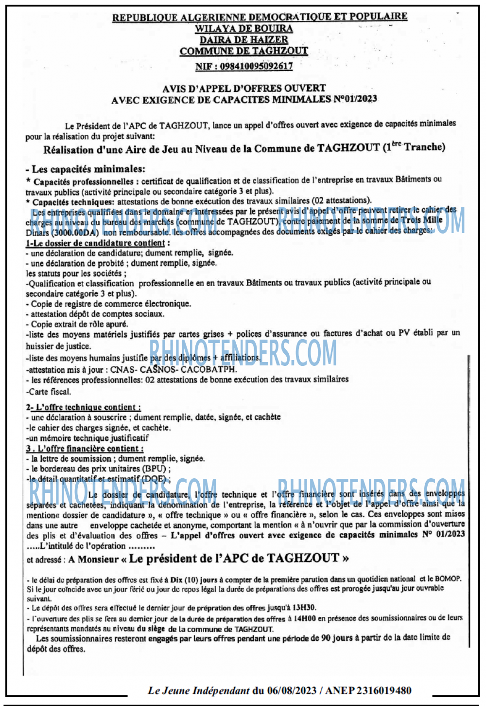 Jeune Independant