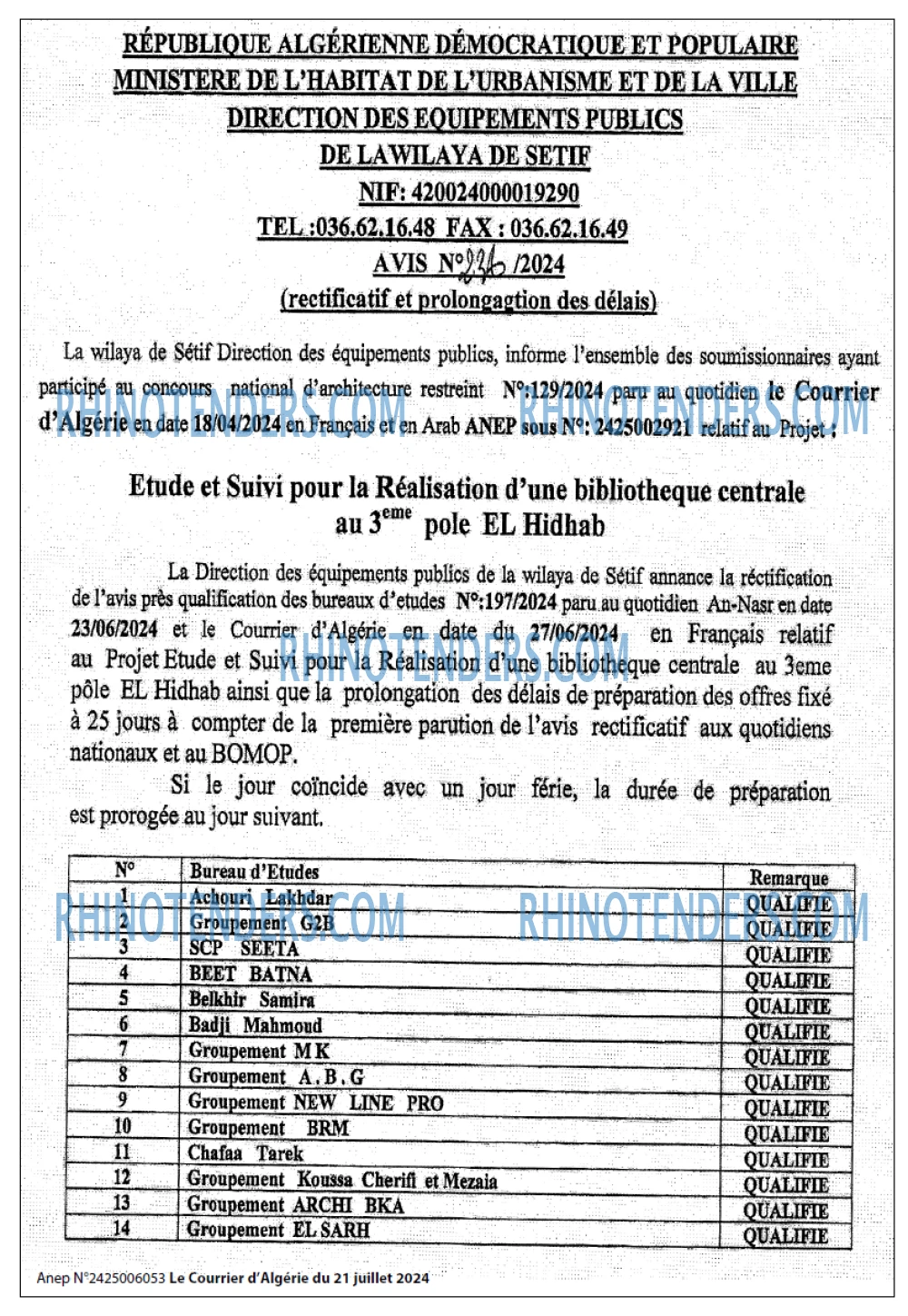 Le Courrier d'Algerie