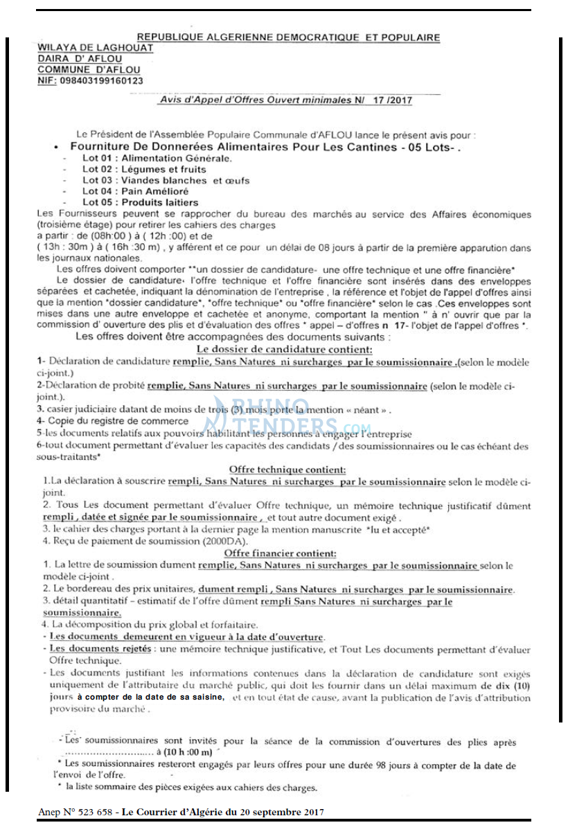 Le Courrier d'Algerie
