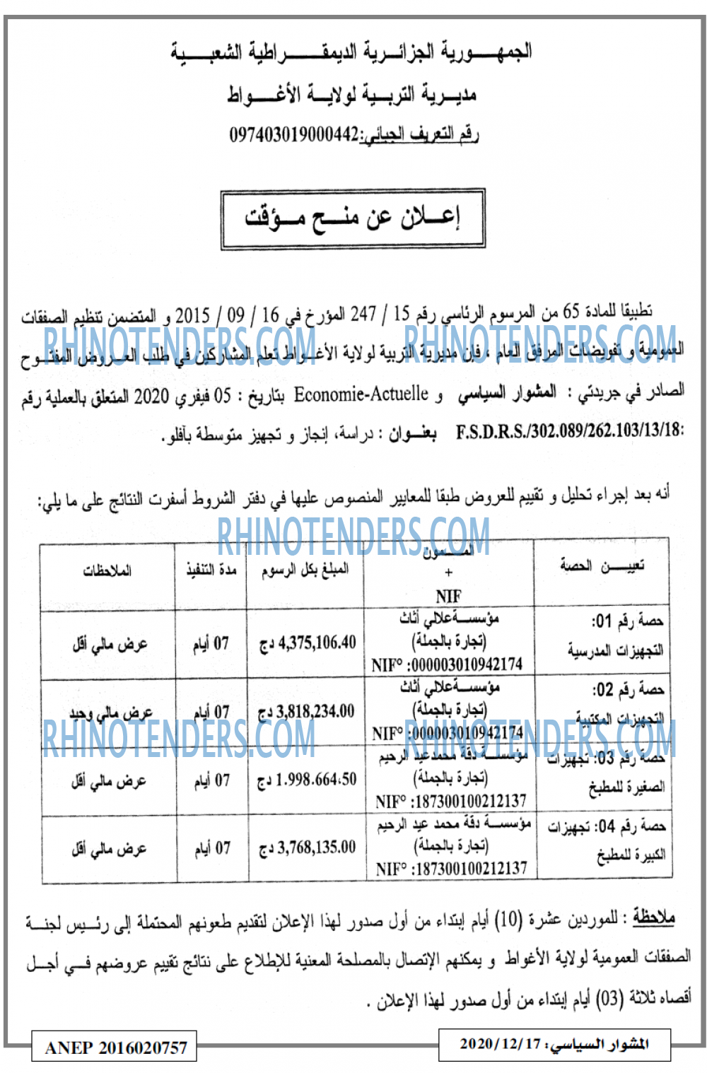 المشوار السياسي