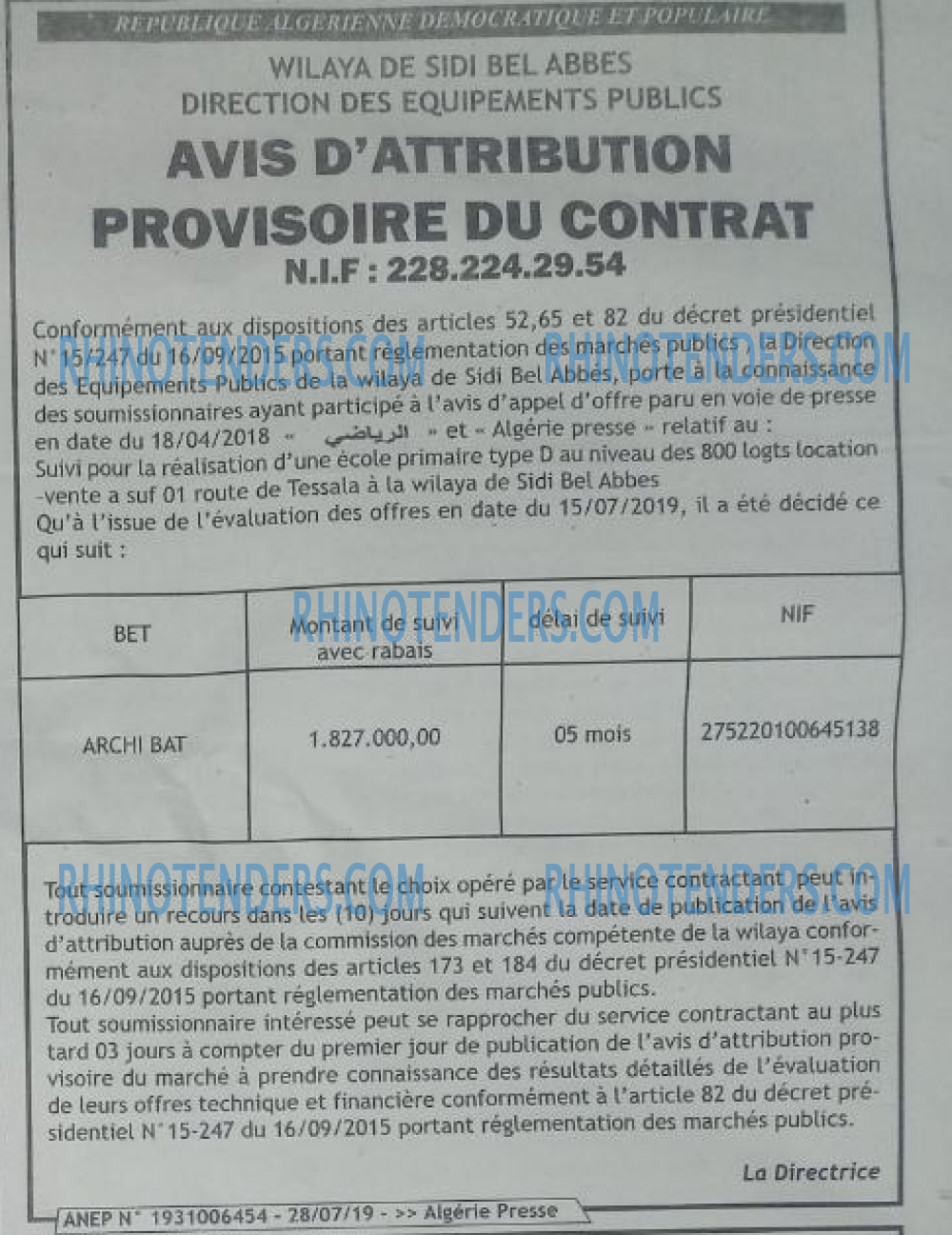 ALGERIE PRESSE
