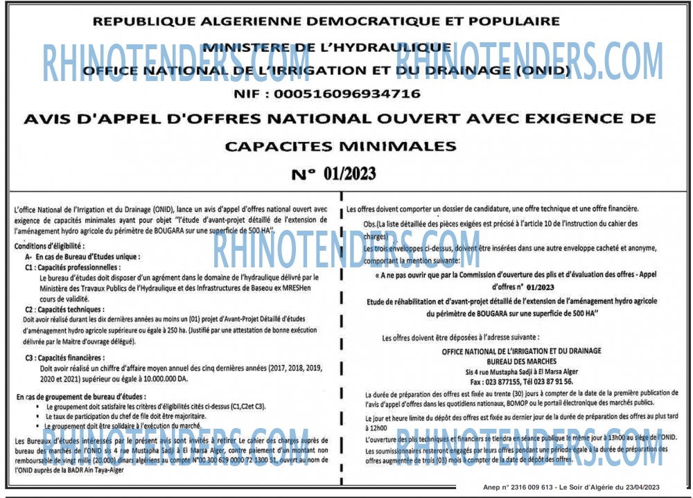 LE SOIR D'ALGERIE