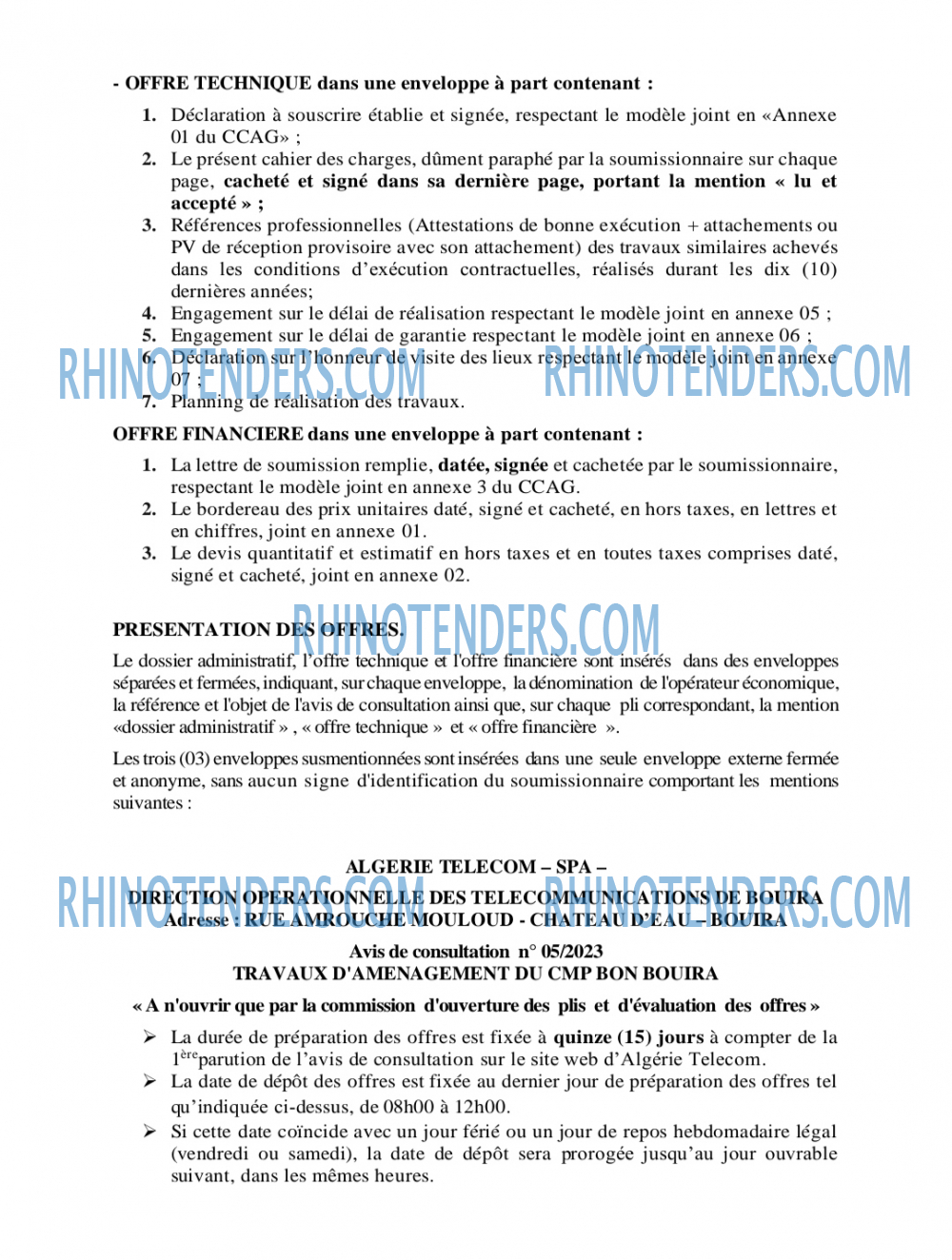Rhinotenders