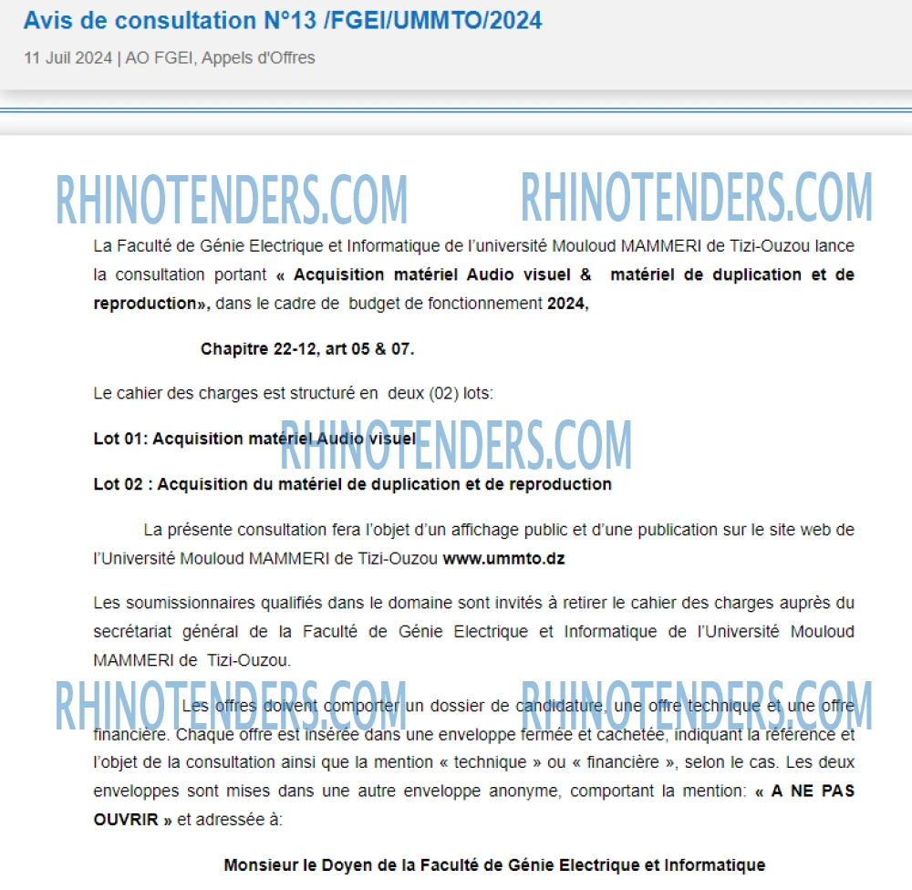 Rhinotenders