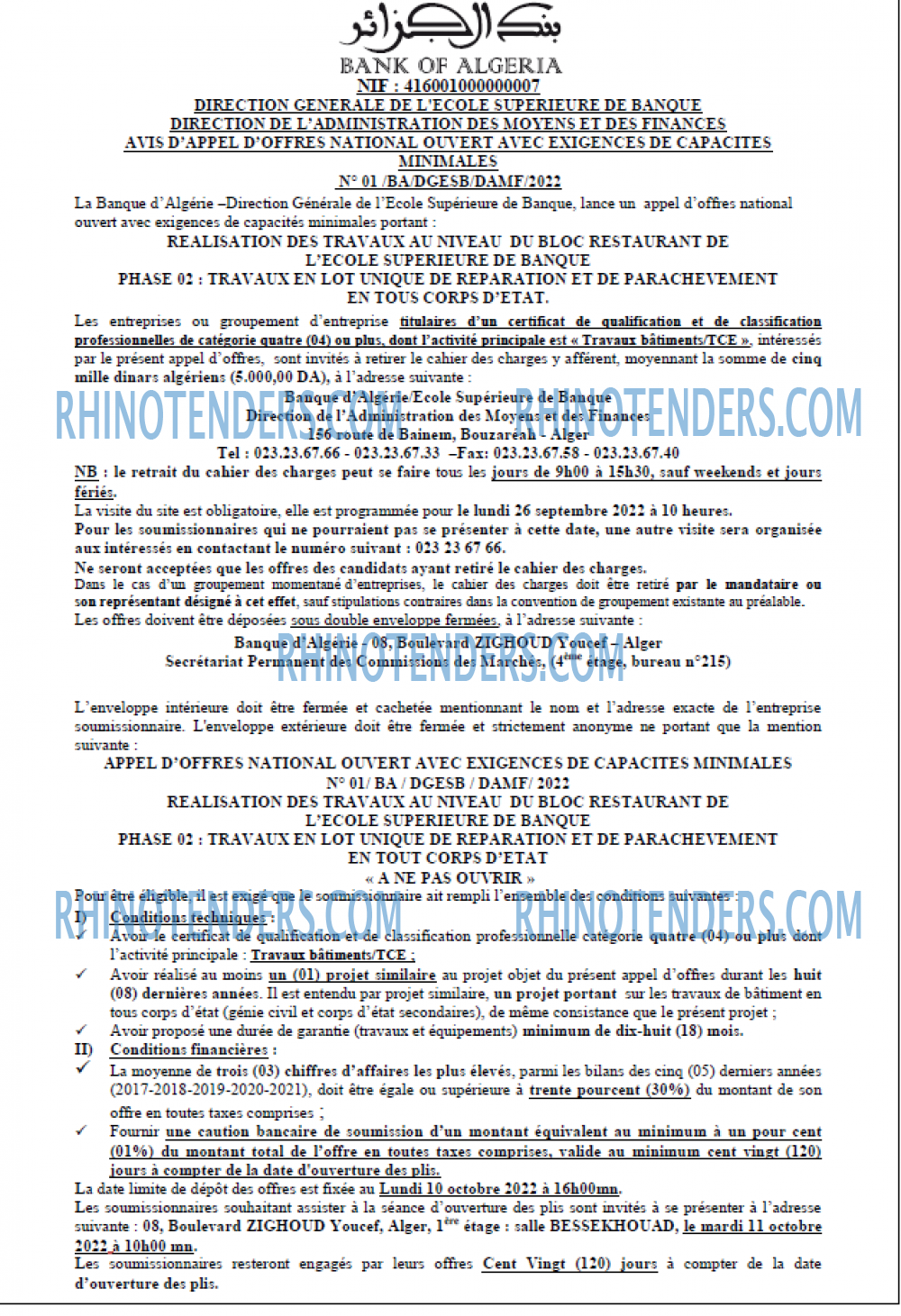 Banque d'Algérie
