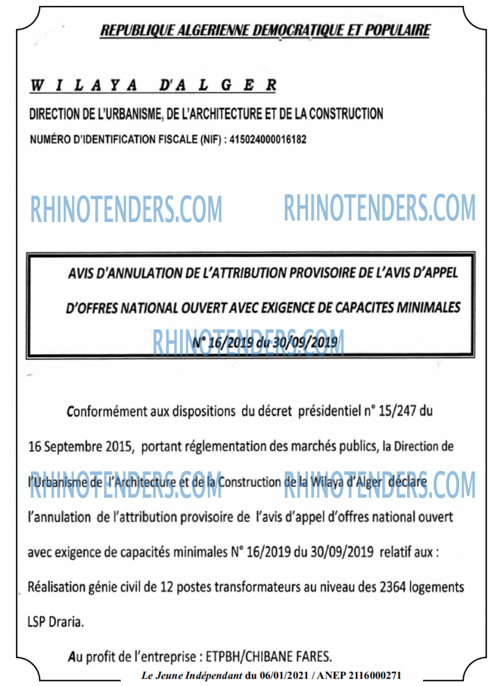 Jeune Independant