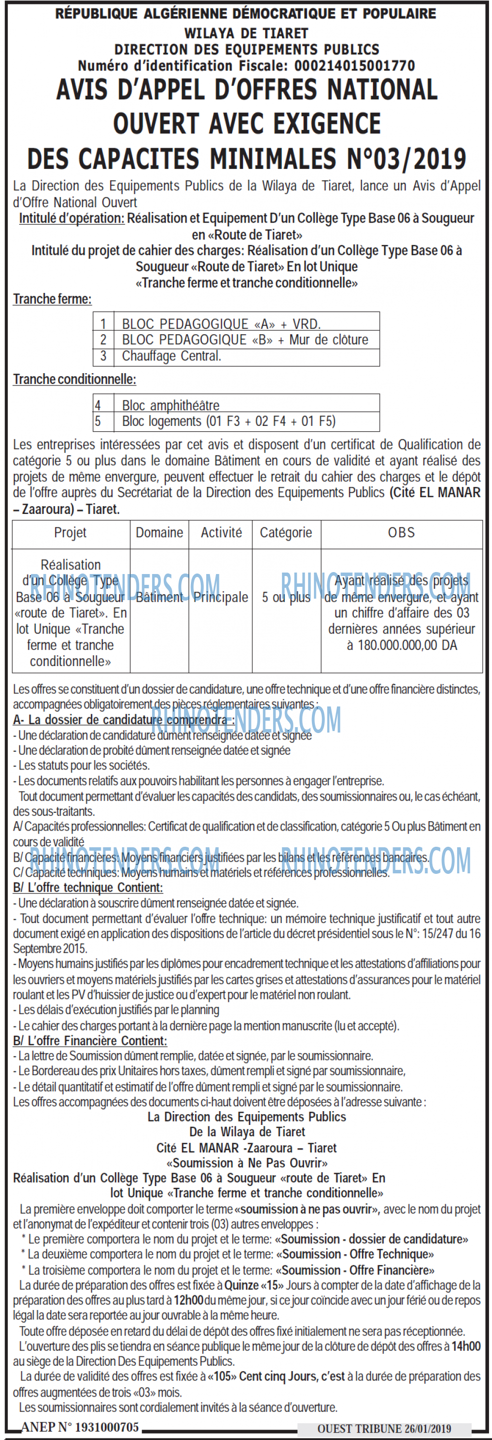 ouest TRIBUNE