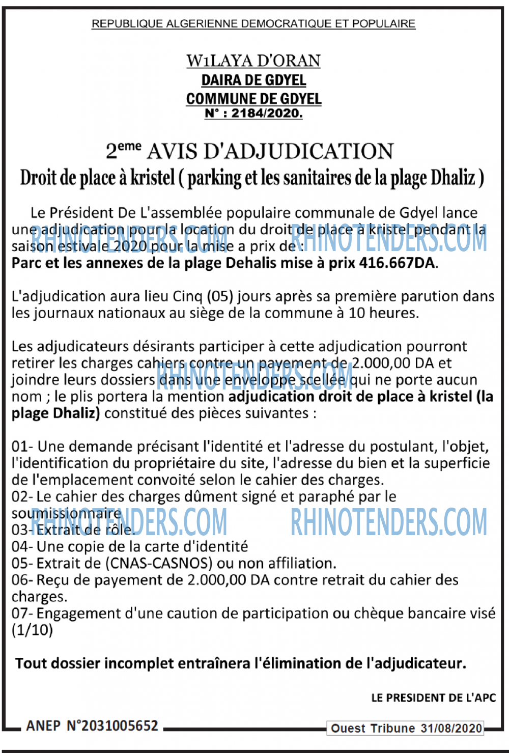 ouest TRIBUNE