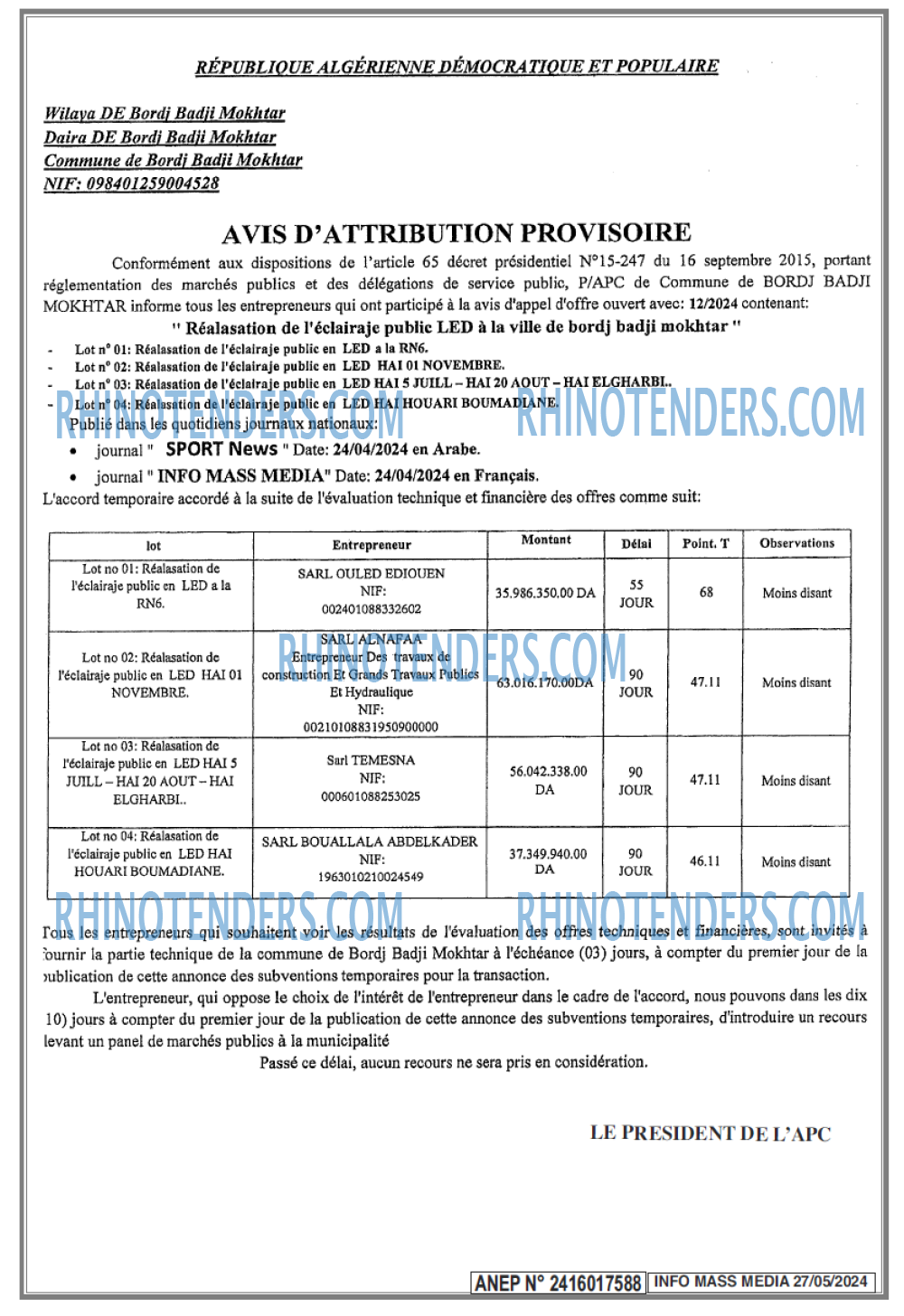 Infos Mass Media
