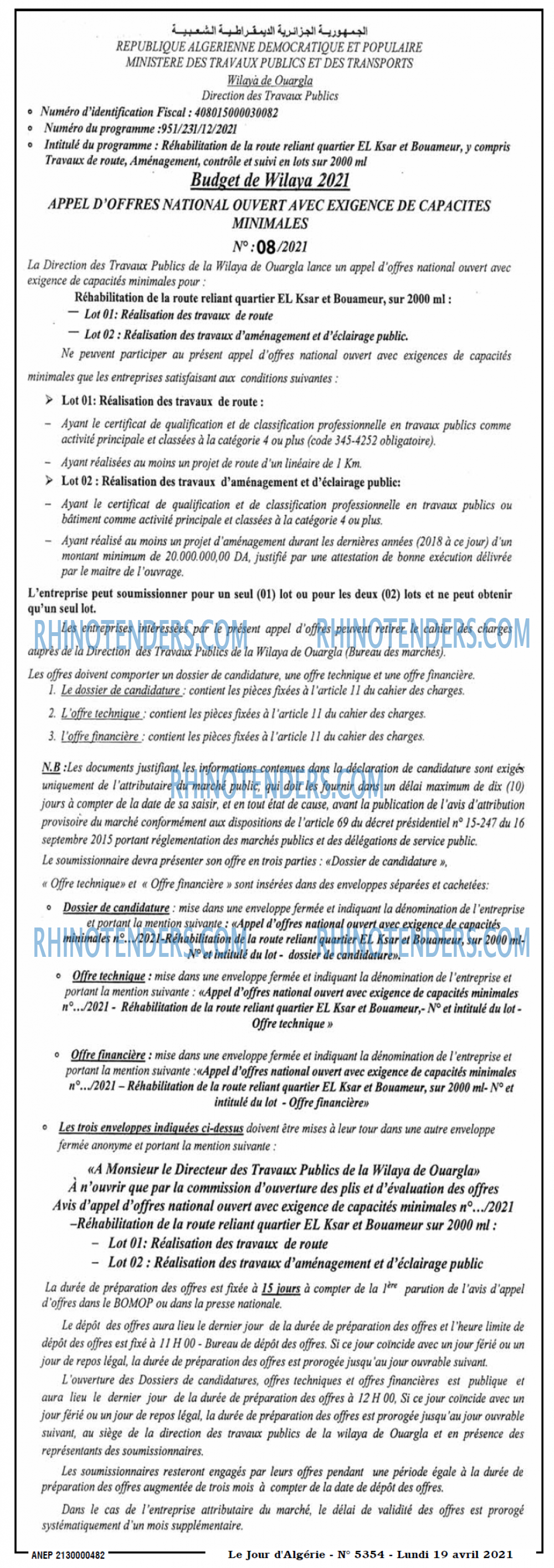 Le Jour d'Algérie