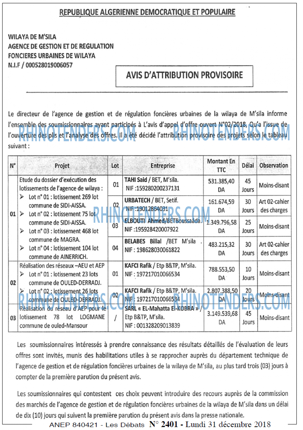 Les Debats