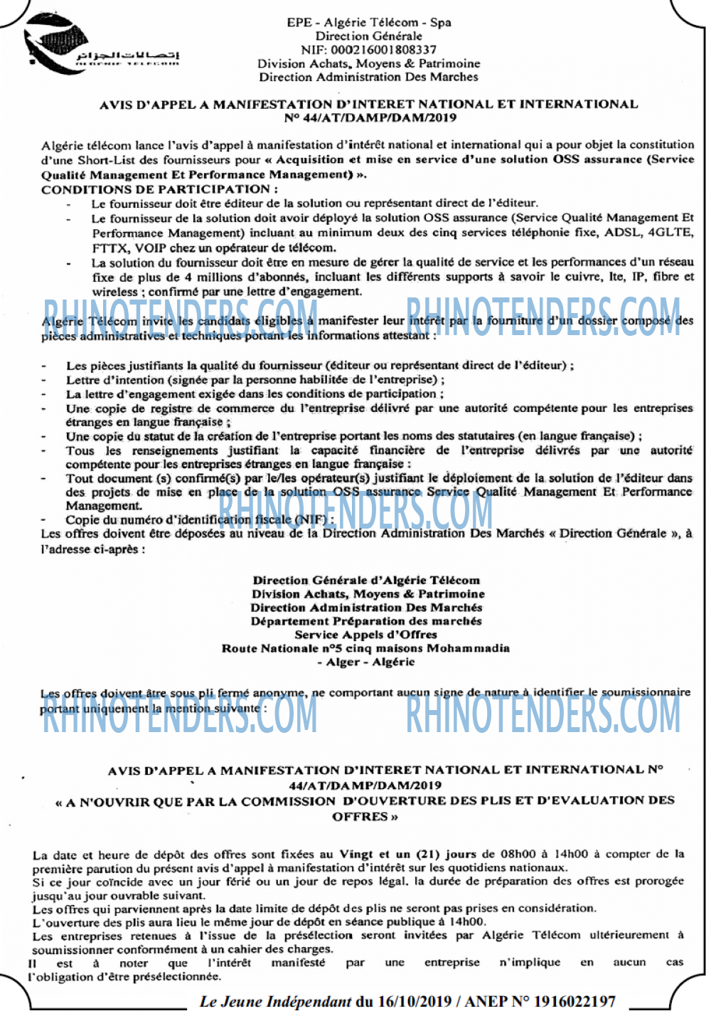 Jeune Independant