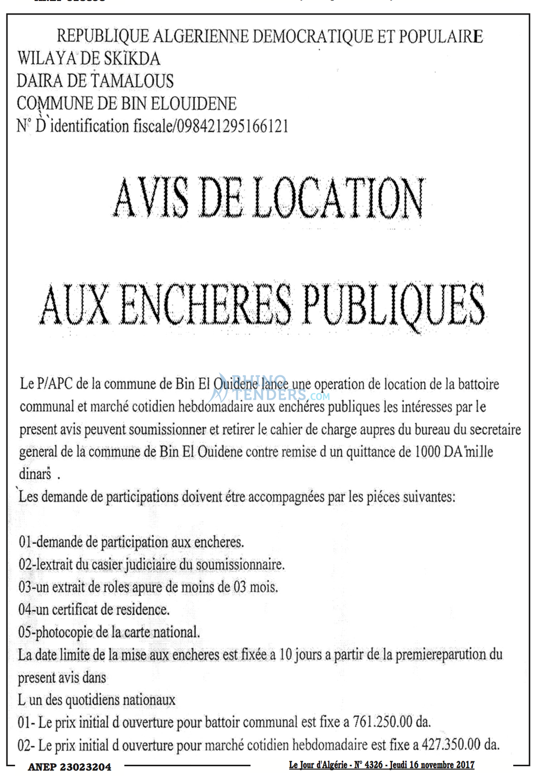 Le Jour d'Algérie