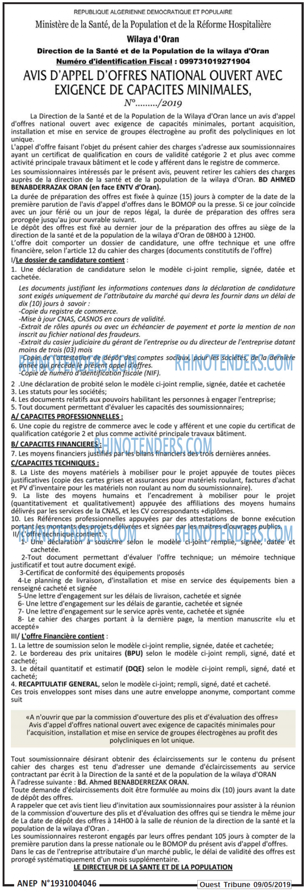 ouest TRIBUNE