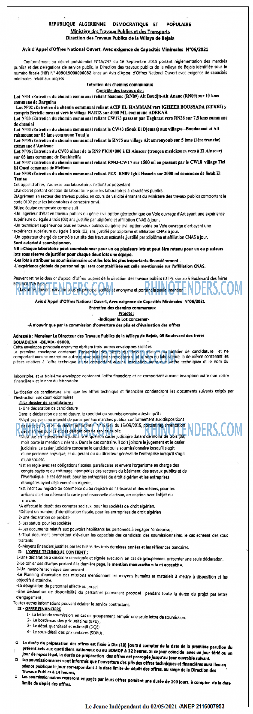 Jeune Independant