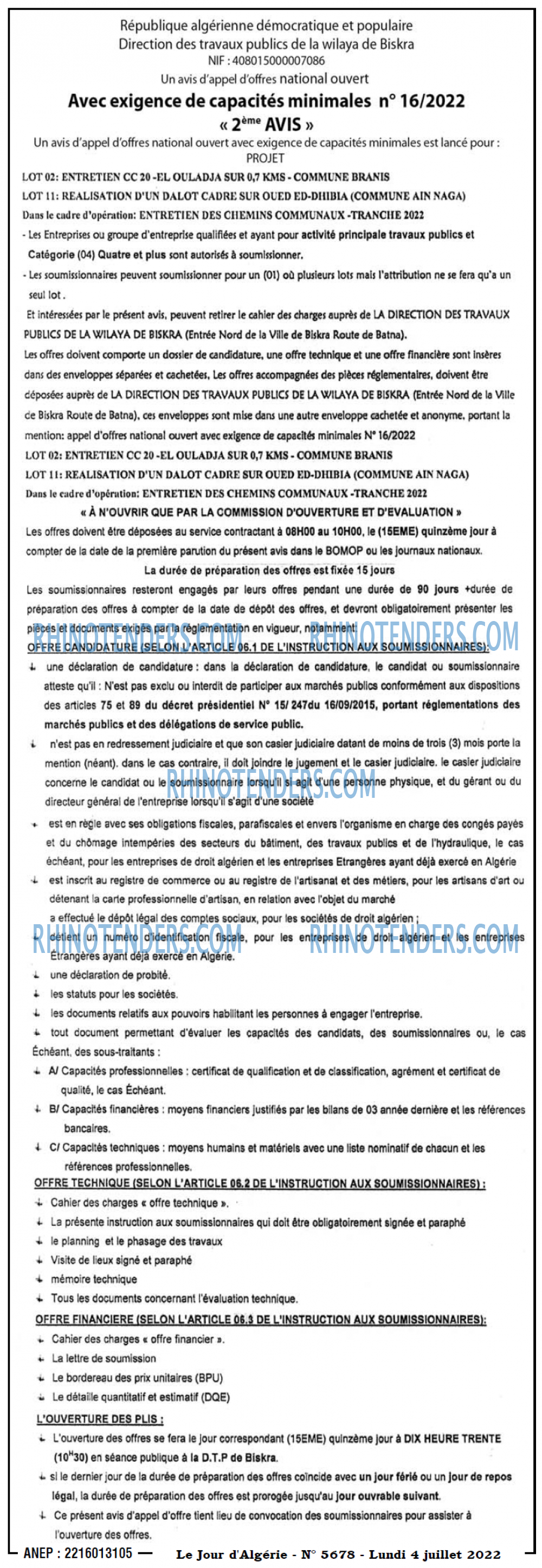 Le Jour d'Algérie