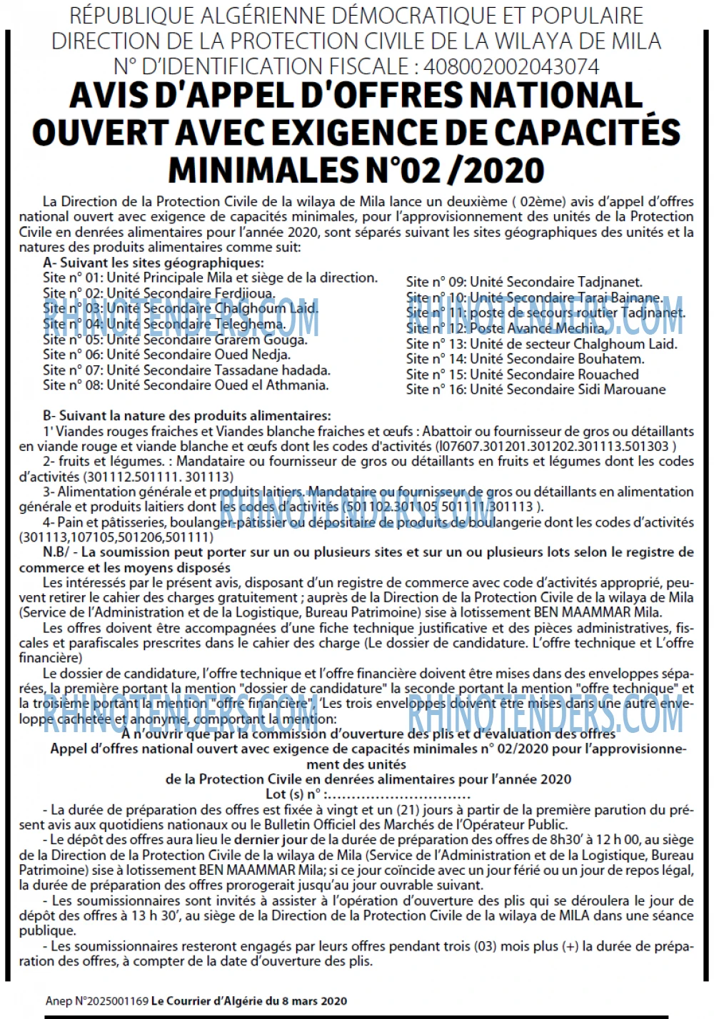 Le Courrier d'Algerie