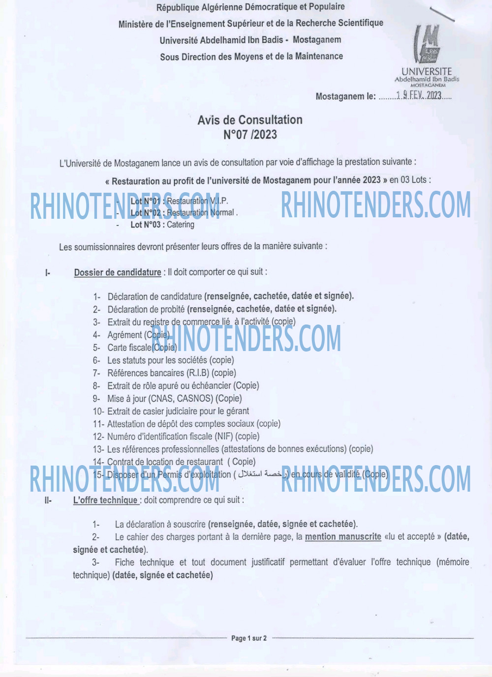 Rhinotenders