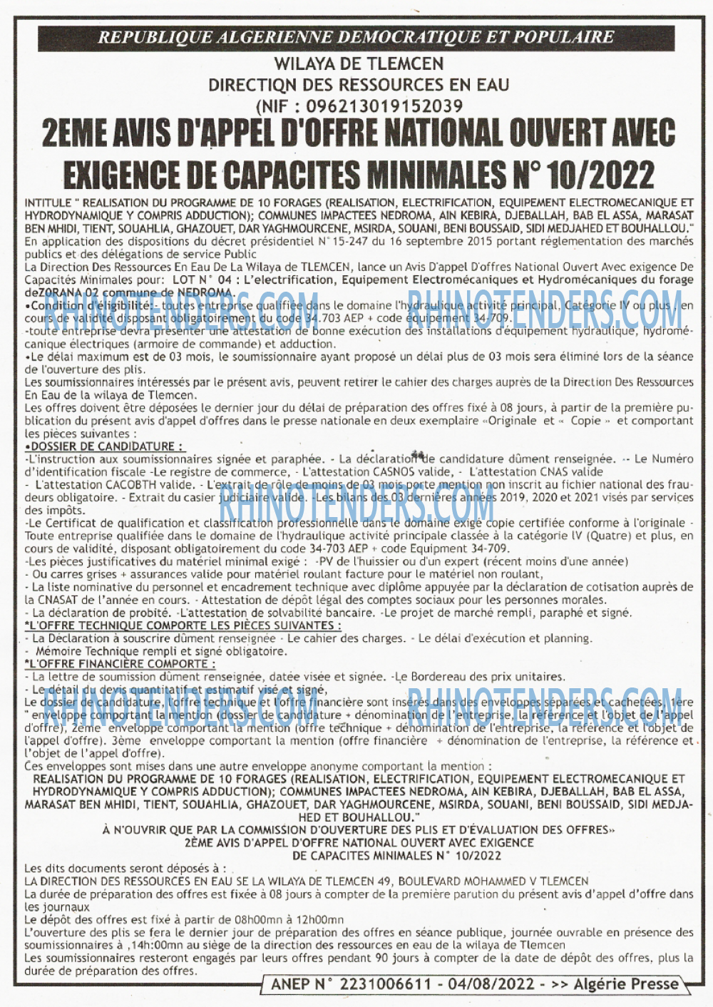 ALGERIE PRESSE