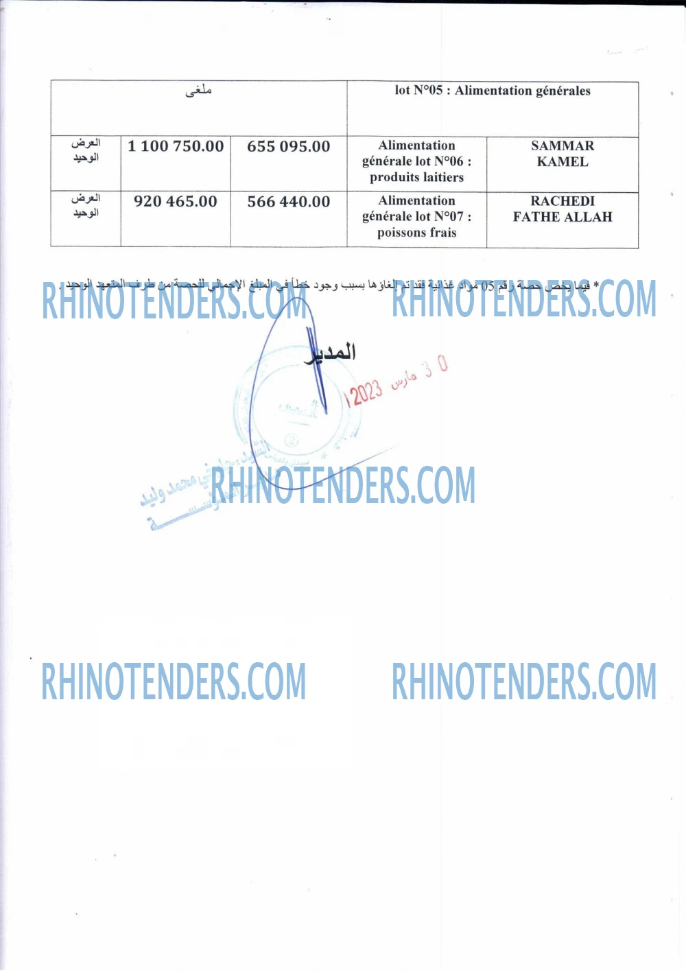 Rhinotenders