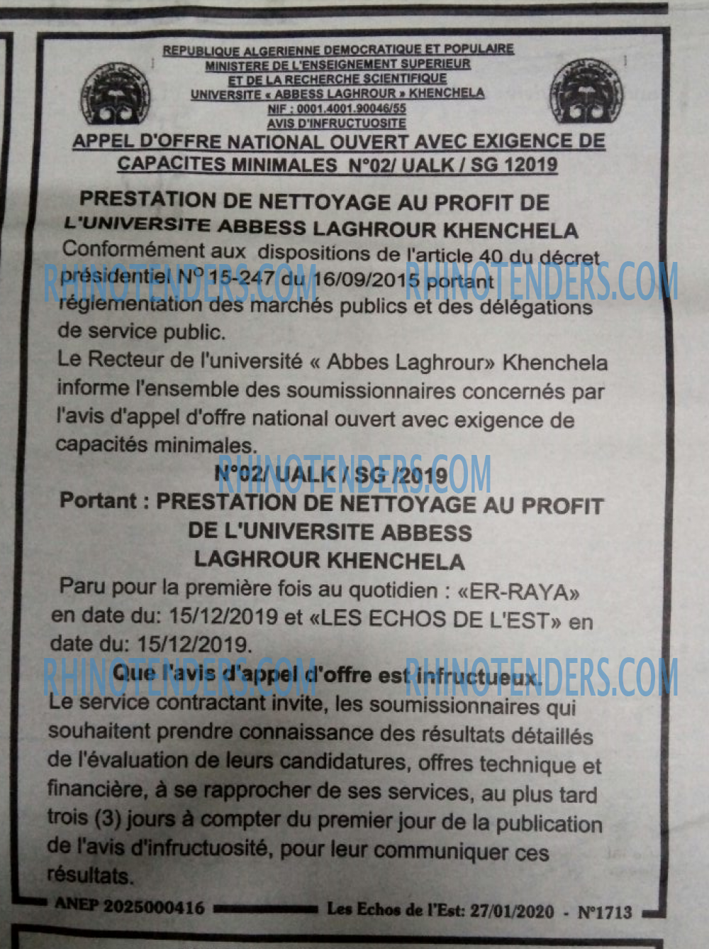 Les Echos de l'Est
