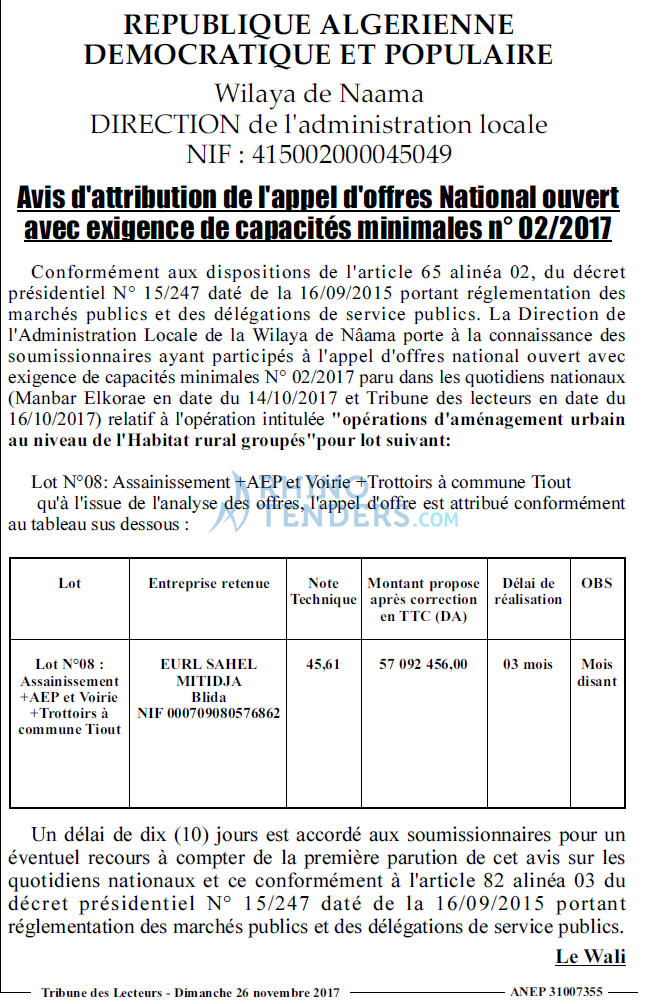 TRIBUNE DES LECTEURS