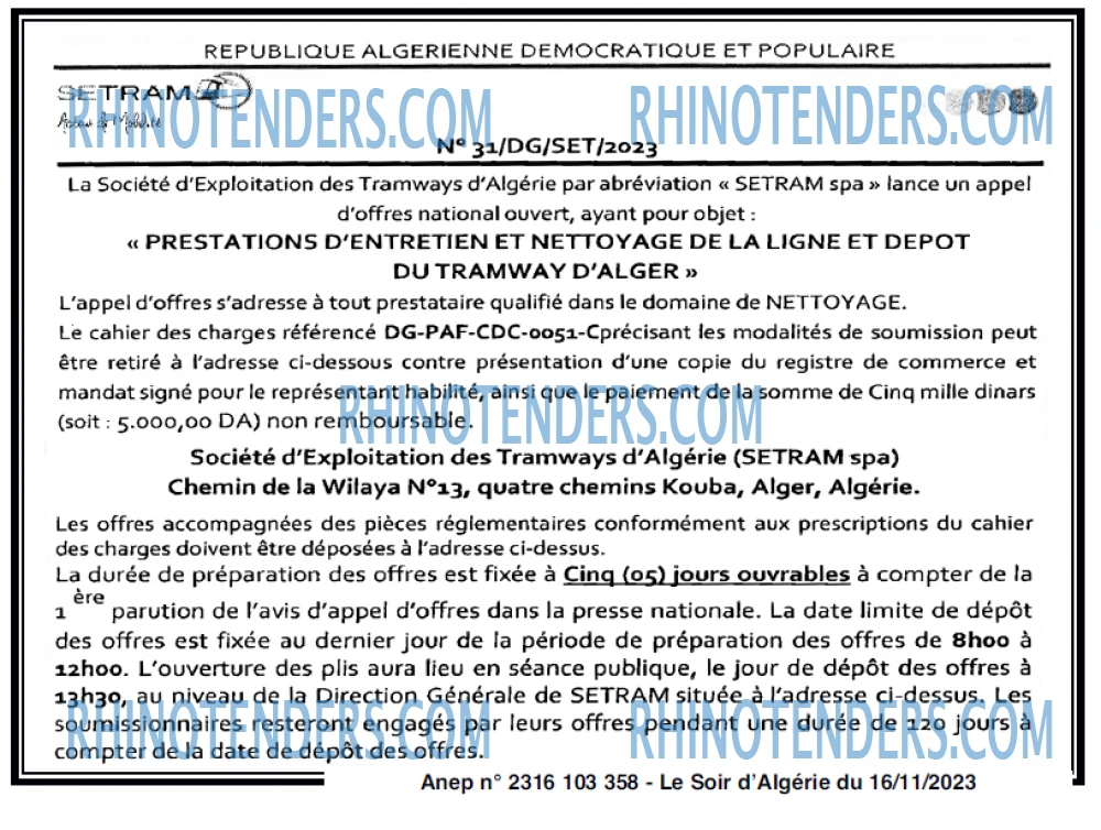 LE SOIR D'ALGERIE