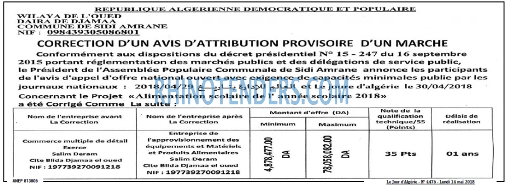 Le Jour d'Algérie