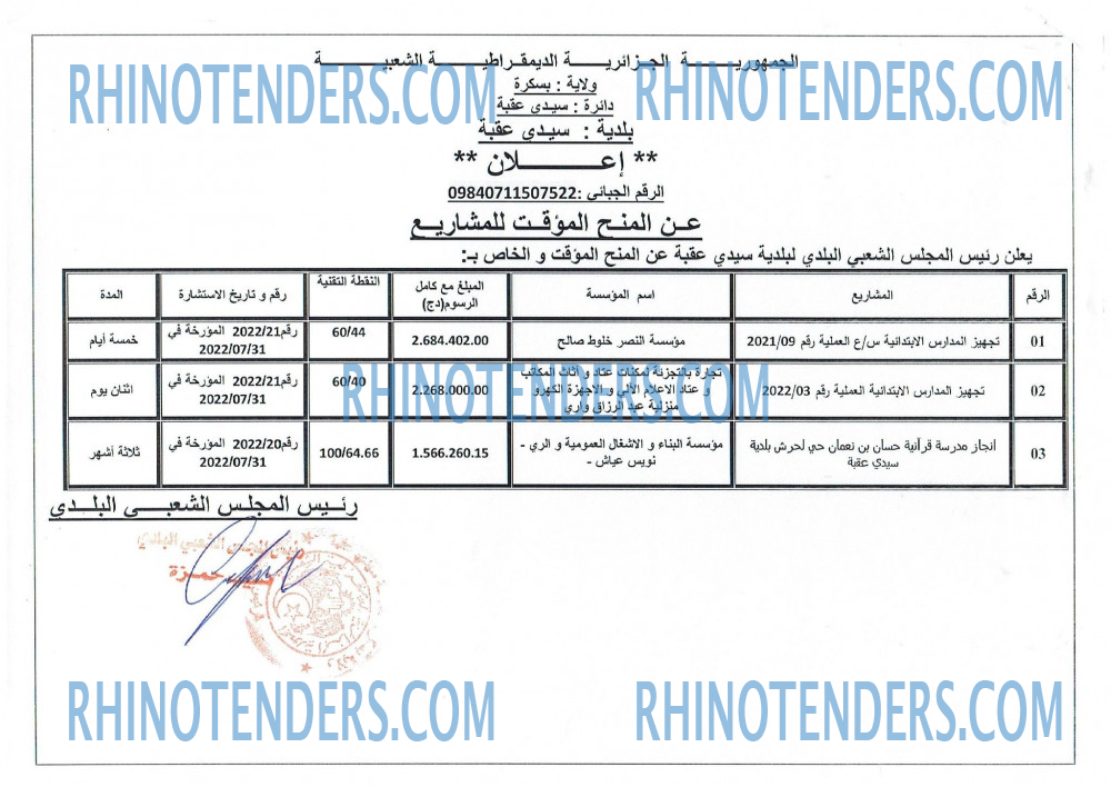 Rhinotenders