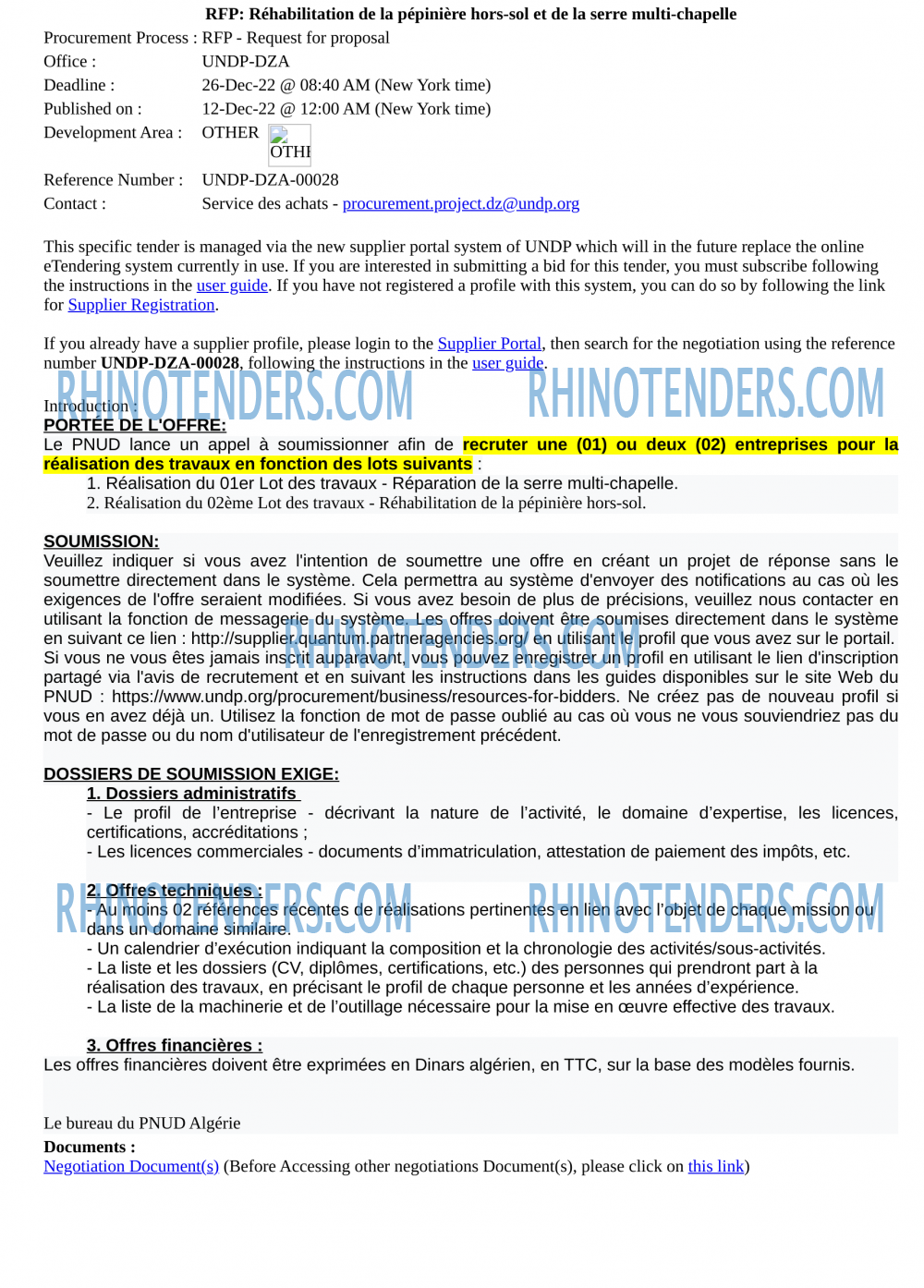 Rhinotenders