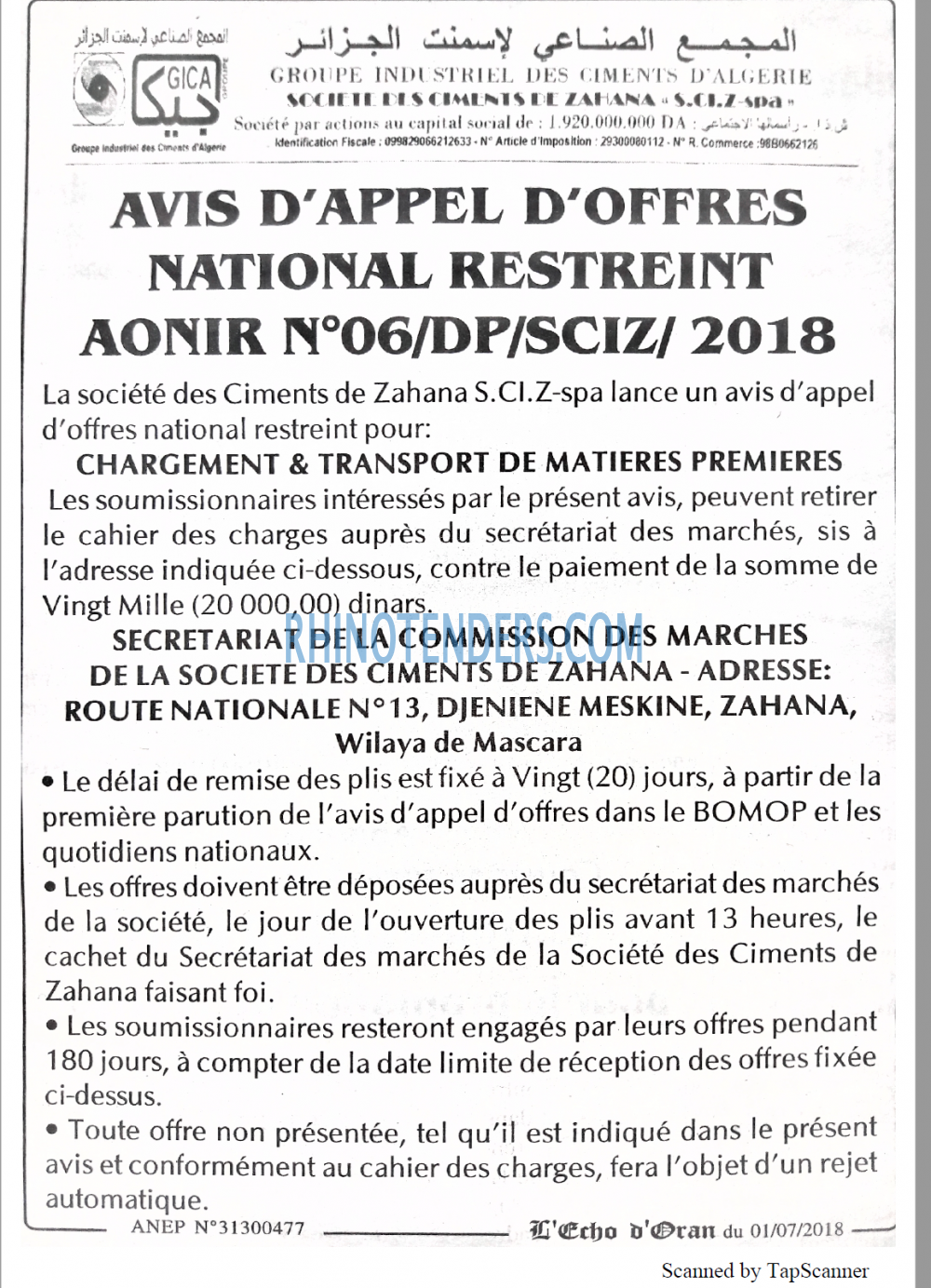 Echo d'Oran