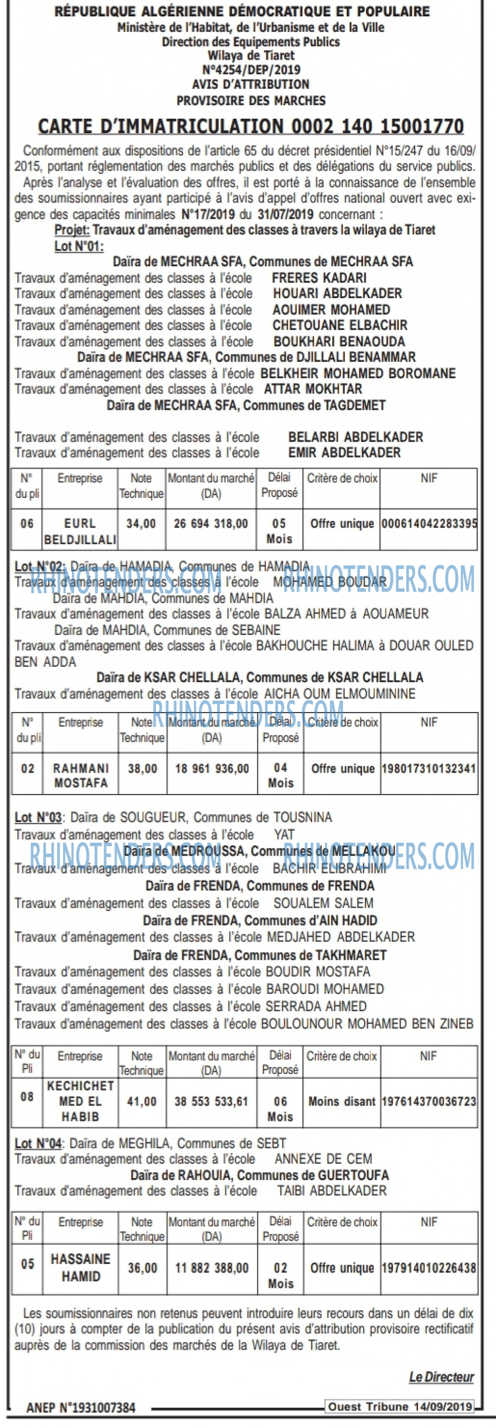 ouest TRIBUNE