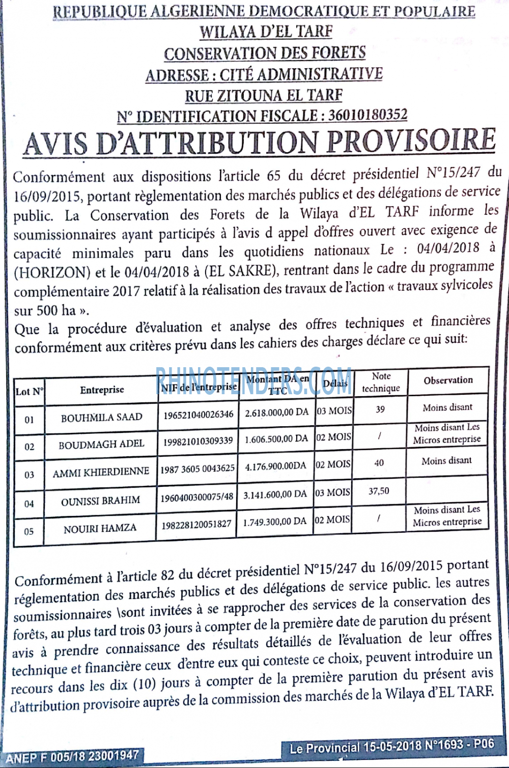 LE PROVINCIAL