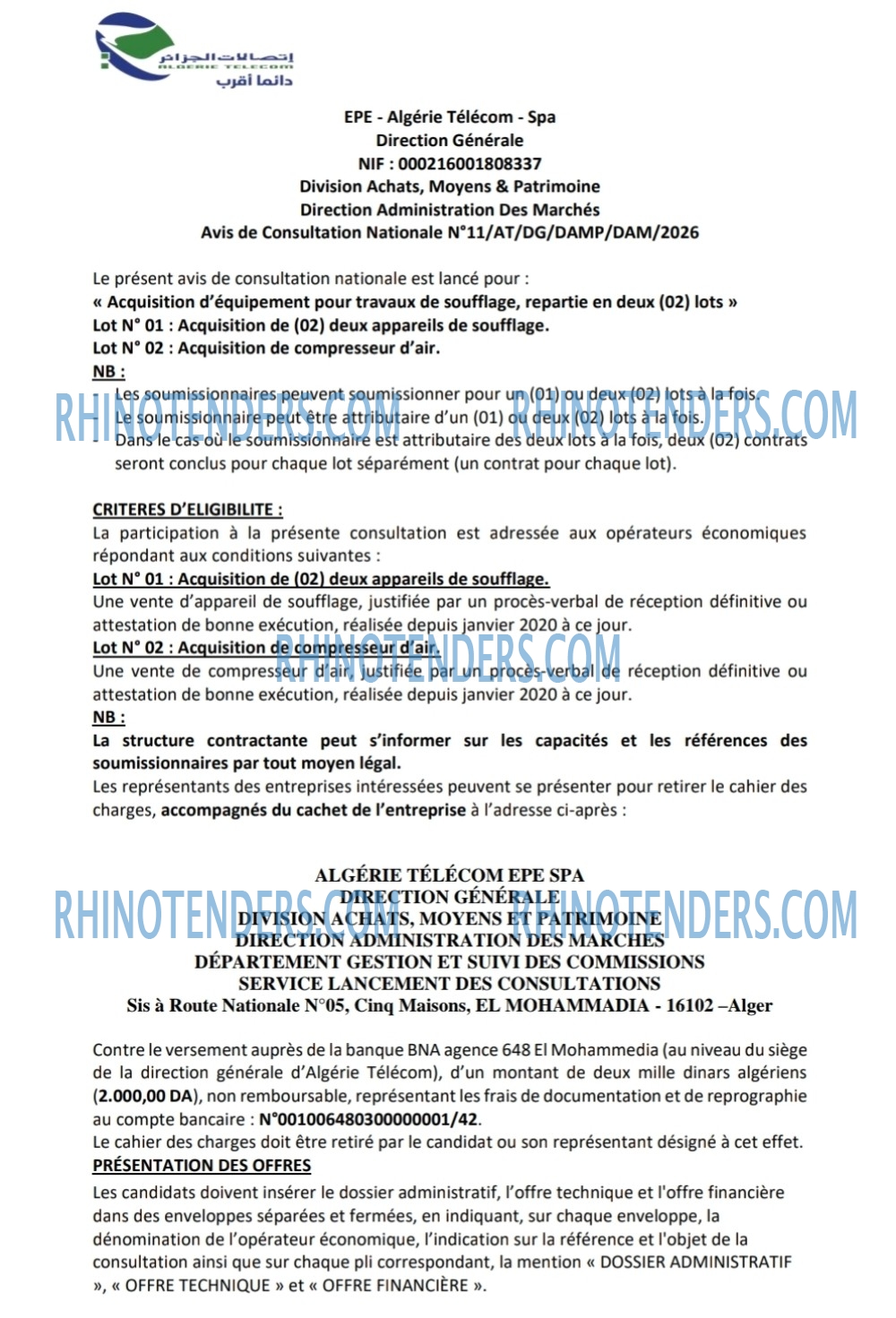 Rhinotenders