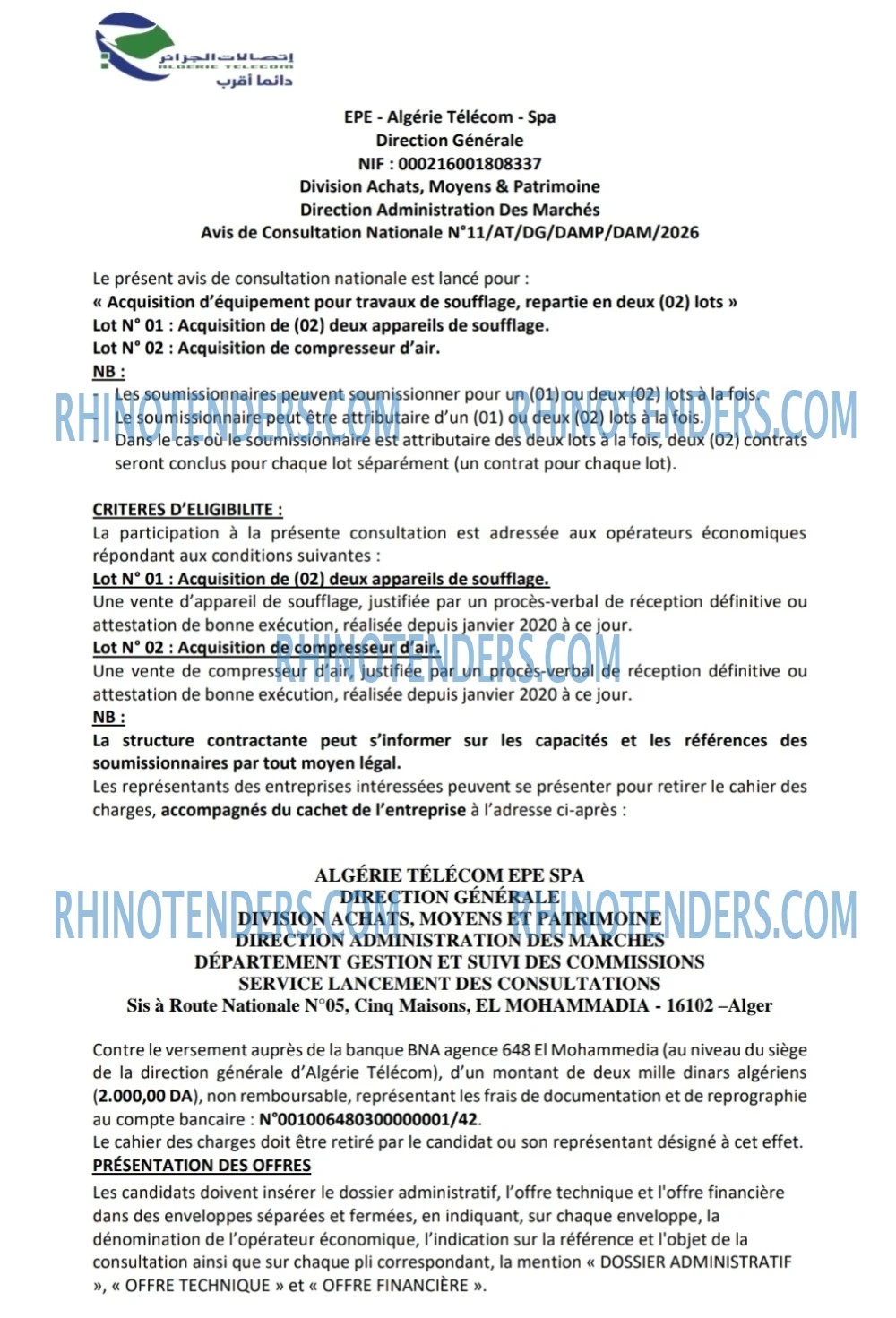 Rhinotenders