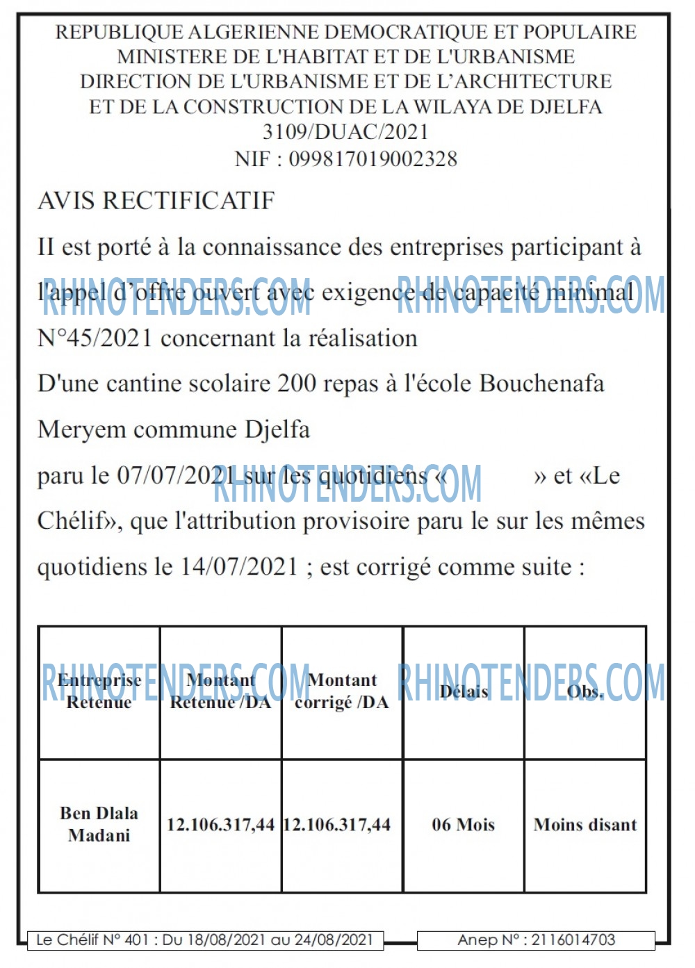 Le chélif