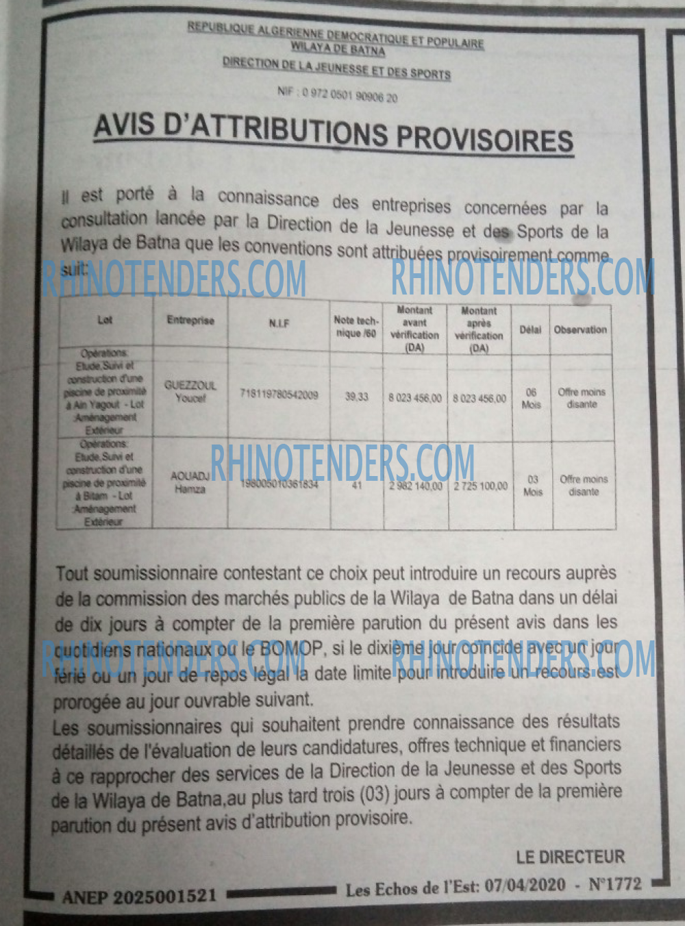 Les Echos de l'Est