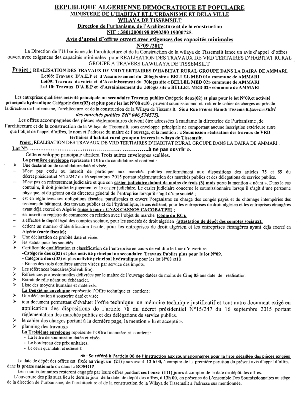 Le Chiffre d'Affaires