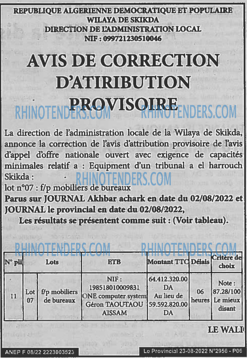 LE PROVINCIAL