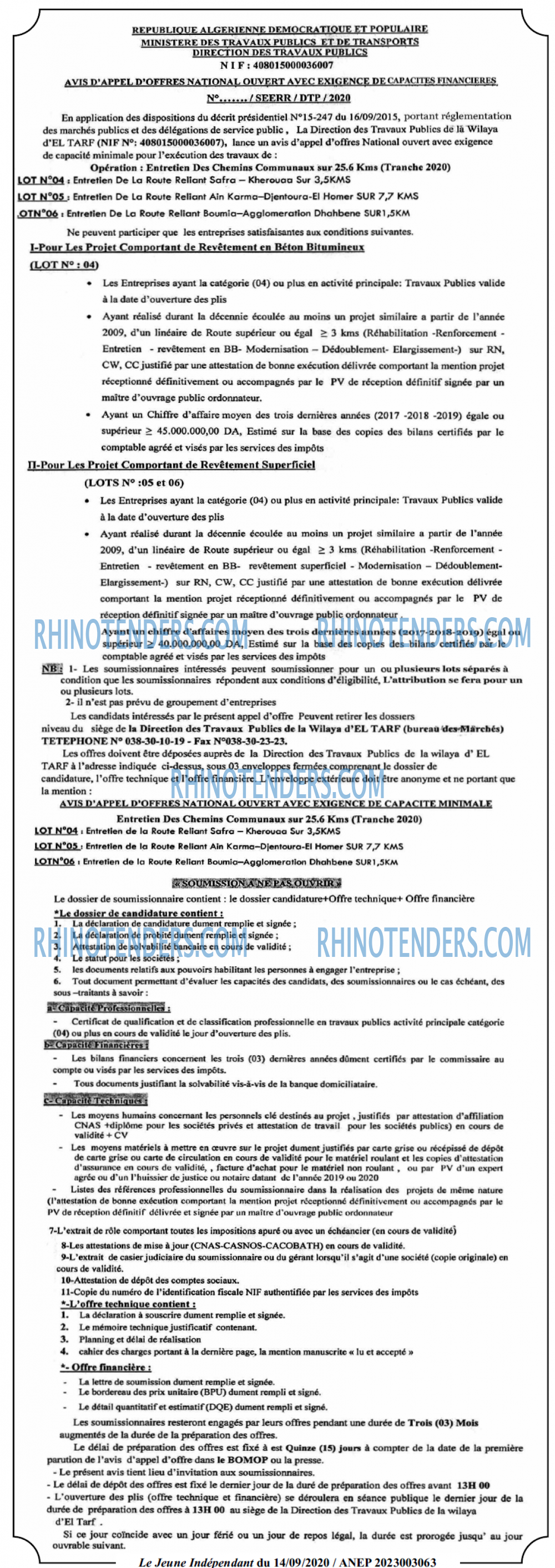 Jeune Independant