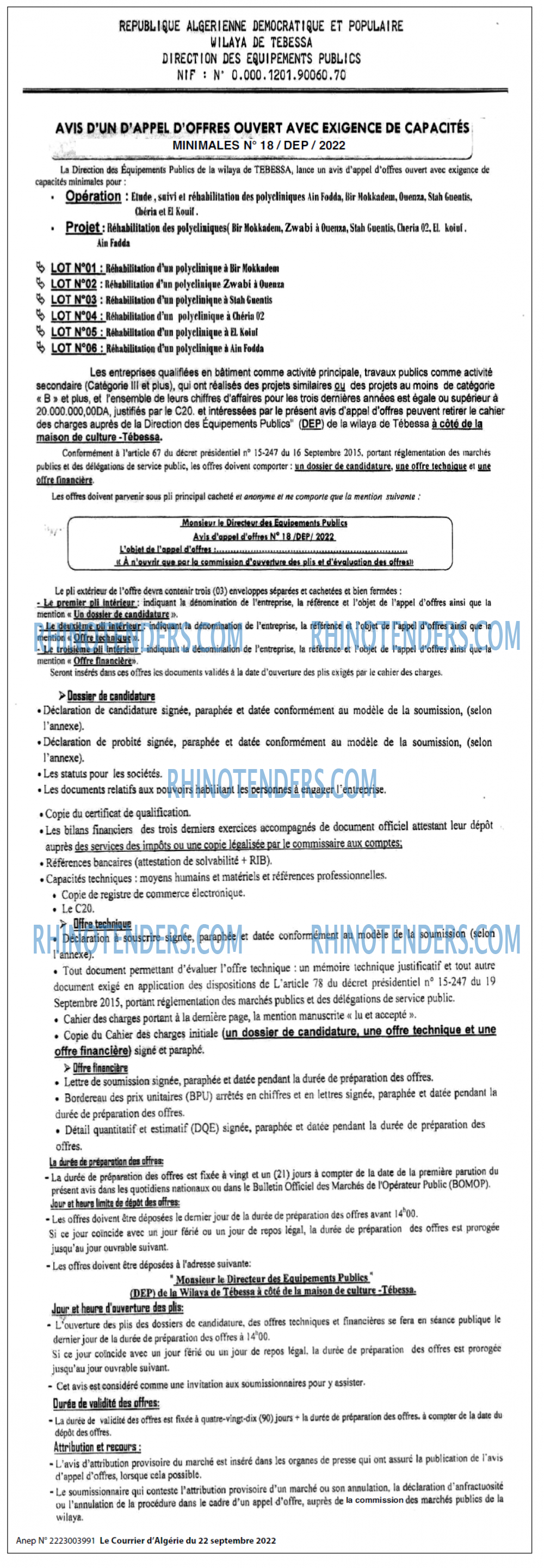 Le Courrier d'Algerie