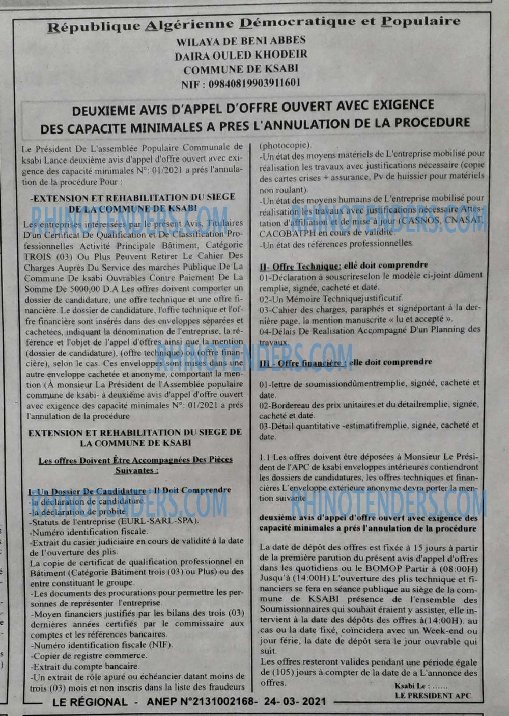 LE REGIONAL